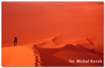 climbing the dunes