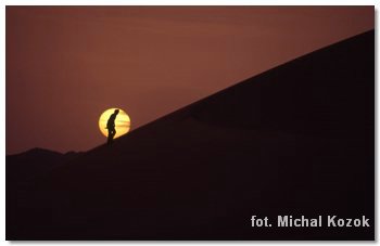 sunset on the dunes