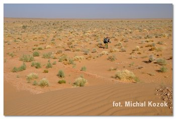 pieszo przez pustynie Karakum